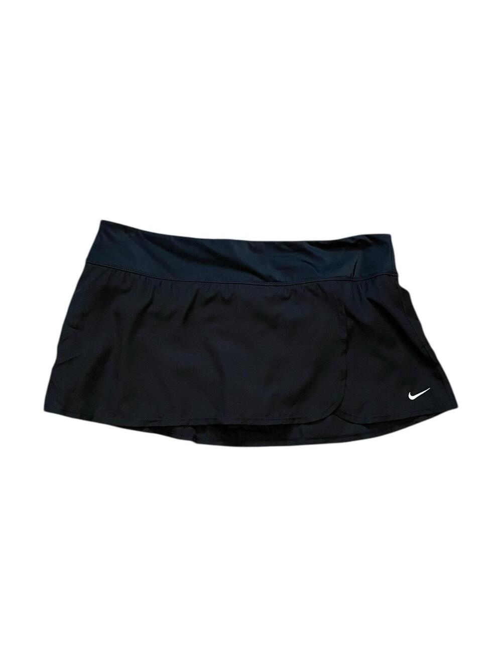 Nike Swim Skirt Bottom XL Black Dri-Fit Swim Skort Bathing Suit